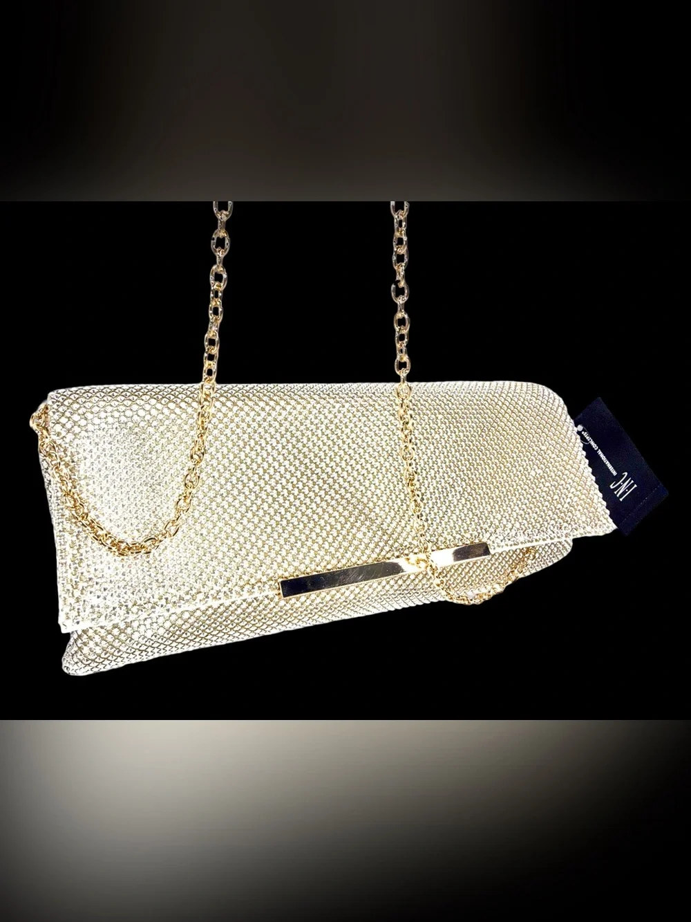 INC International Concepts shimmering mesh